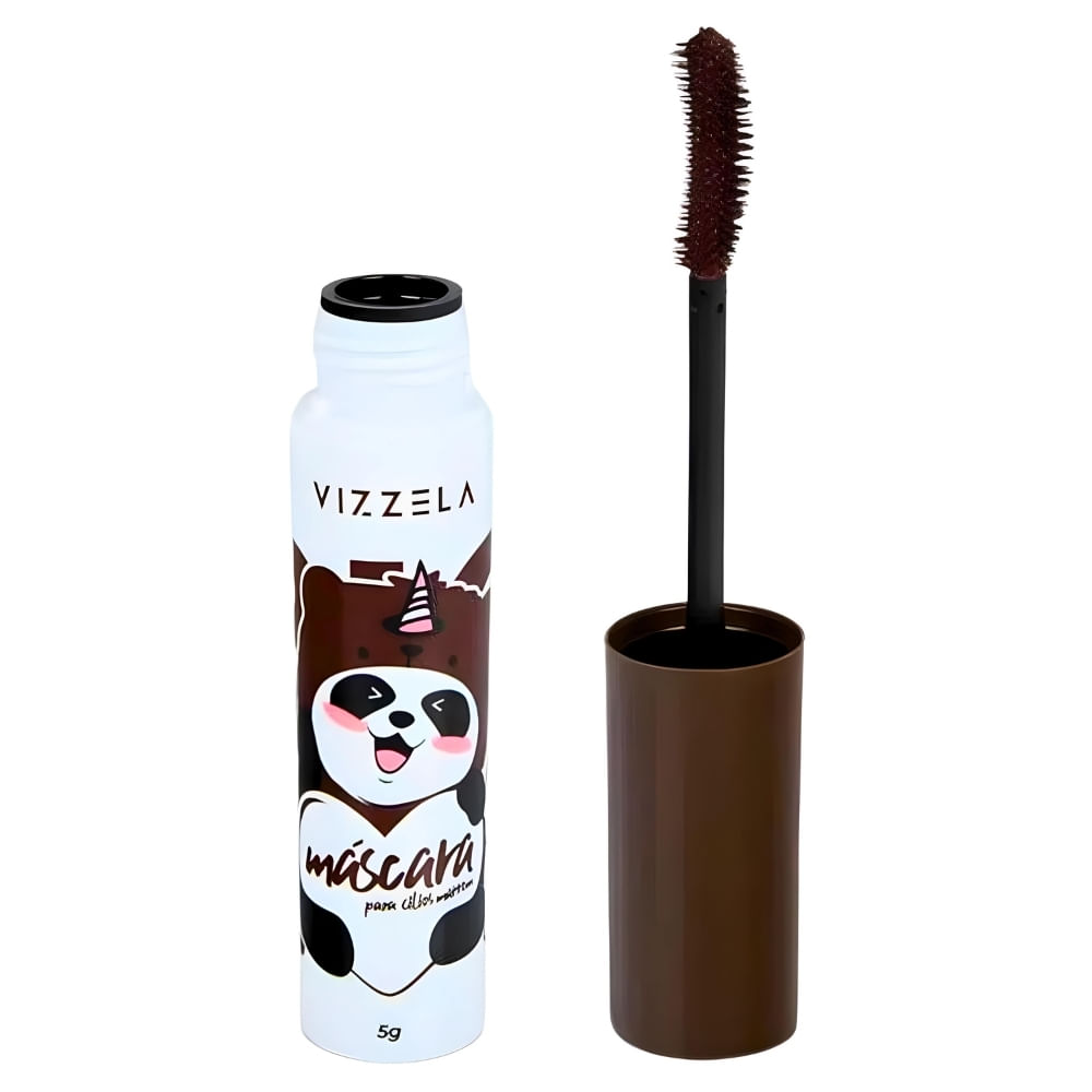 Máscara De Cílios Vizzela Big No Panda Brown