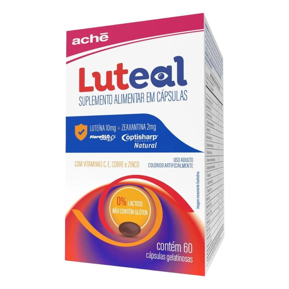 Polivitamínico Luteal Suplemento Alimentar Para Visão 60 Cápsulas