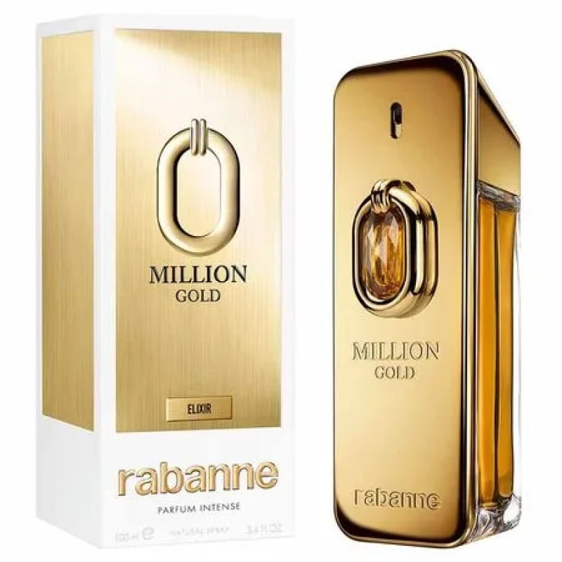 Perfume Million Gold Elixir Rabanne Masculino Parfum Intense