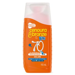 Protetor Solar Kids Cenoura & Bronze FPS70 - 110ml Menor preço em Protetor Solar Kids Cenoura & Bronze FPS70 - 110ml