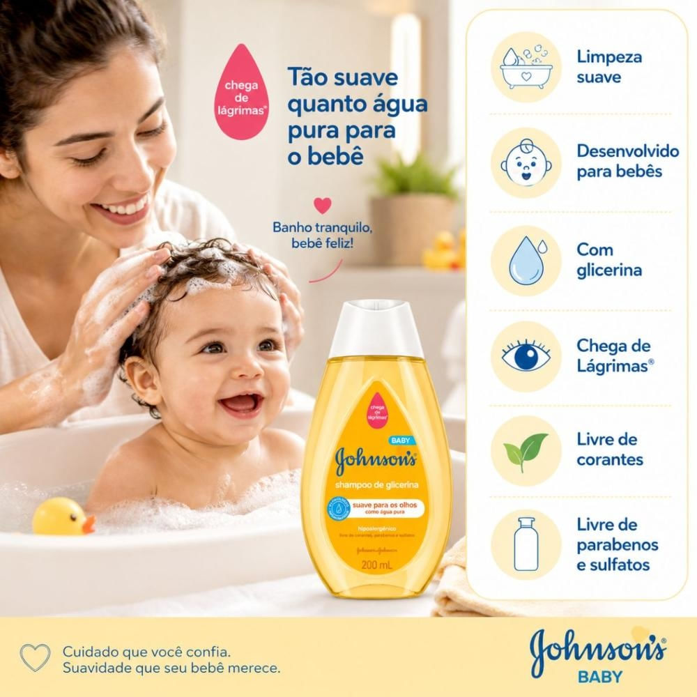 Shampoo Johnson's Baby Regular 200ml – miniatura 2