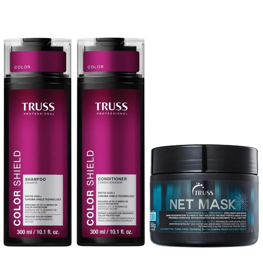 Kit Truss Color Shield - Shampoo & Condicionador 300ml + Net Mask 550g