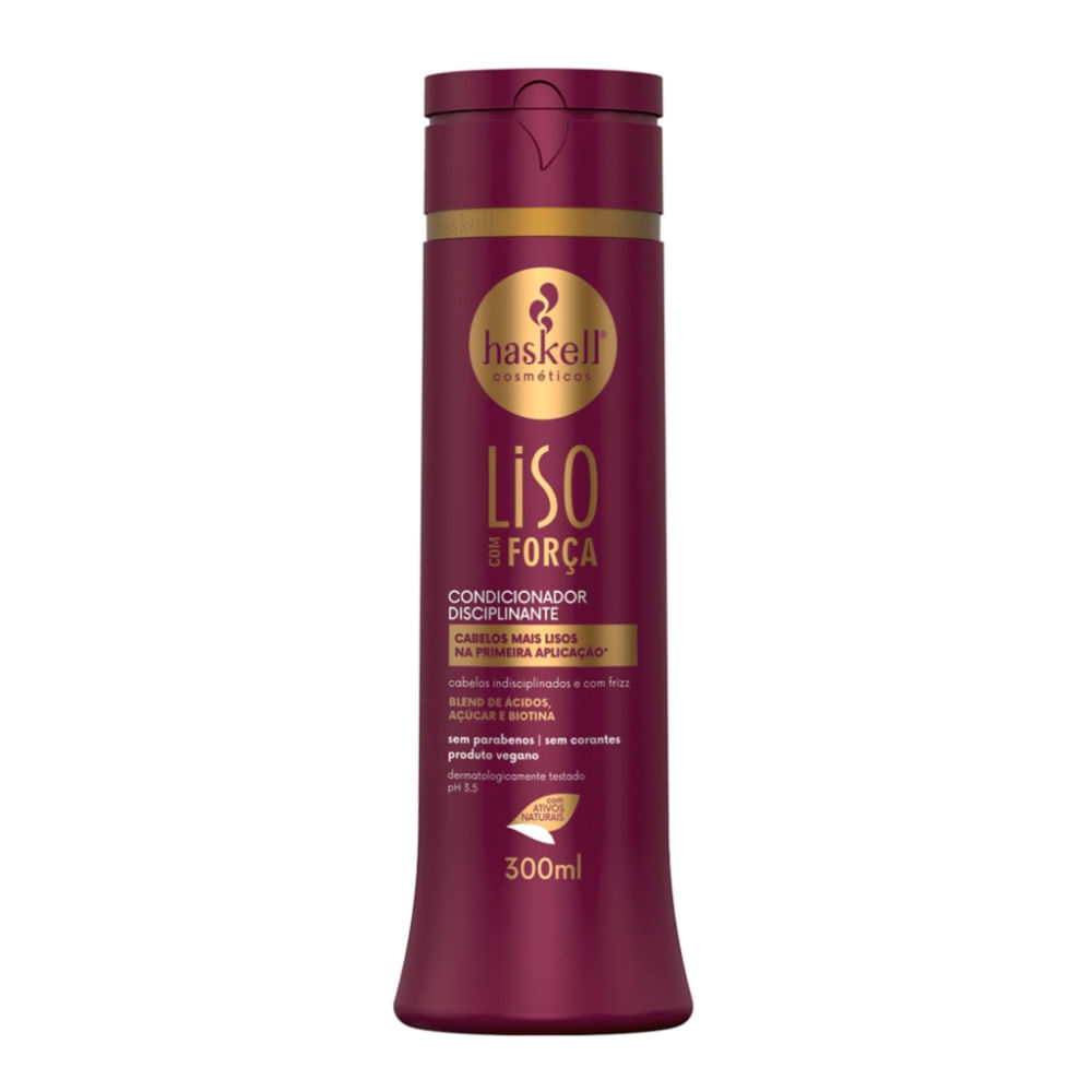 Condicionador Disciplinante Haskell Liso com Força 300ml