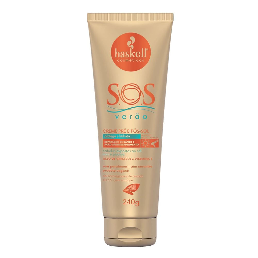 Creme Pré e Pós Sol S.O.S Verão Haskell 240g