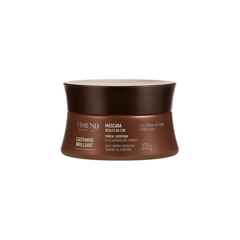 Máscara Amend Castanho Brilliant Realce da Cor 300 g