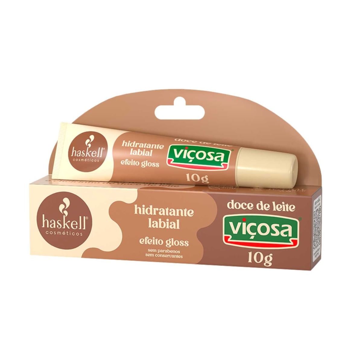 Hidratante Labial Haskell Doce de Leite Viçosa 10g