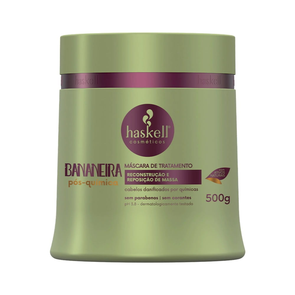 Máscara de Tratamento Pós-Química Haskell Bananeira 500g