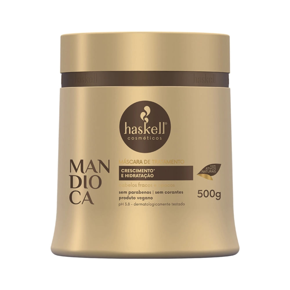 Máscara Haskell Mandioca Brilho e Crescimento 500g