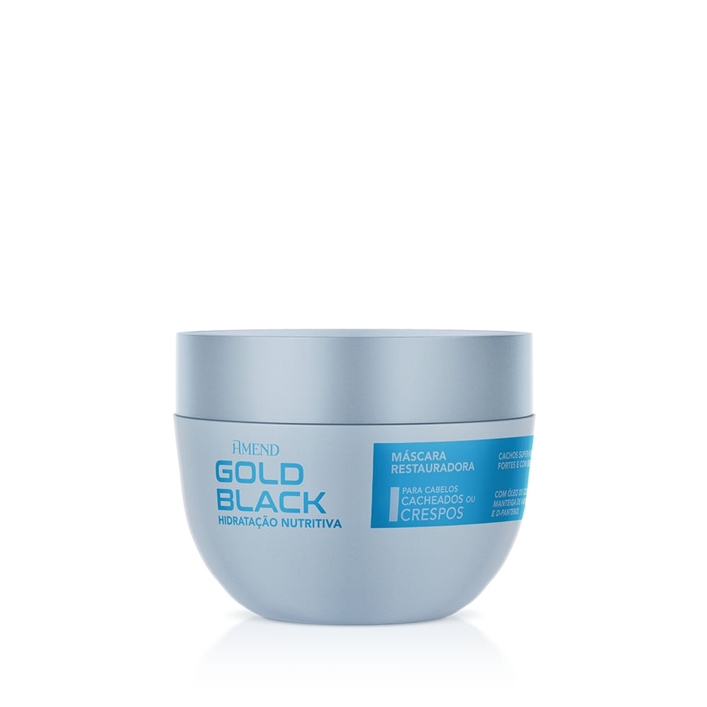 Máscara Restauradora Amend Gold Black Hidratação Nutritiva 250ml