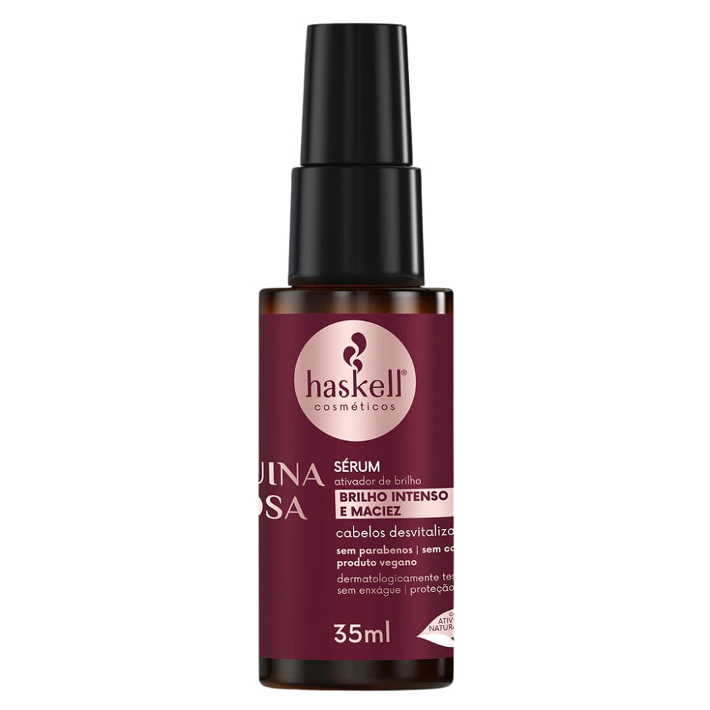 Serum Ativador De Brilho Haskell Quina Rosa 35ml