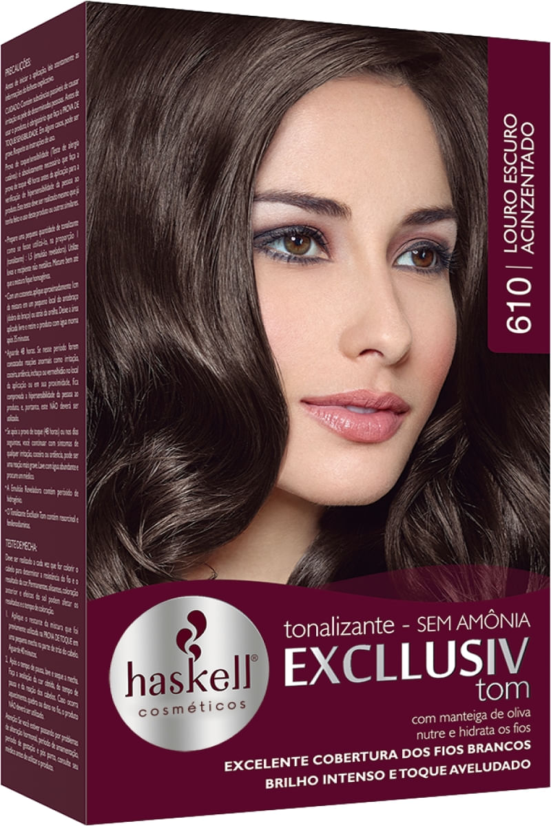 Tonalizante Haskell Excllusiv Tom 610 Louro Escuro Acinzentado