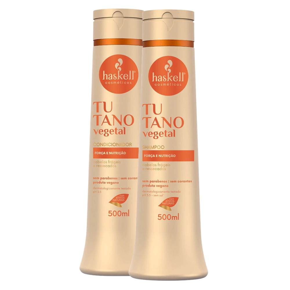 Kit Tutano Vegetal Haskell Shampoo e Condicionador 500ml