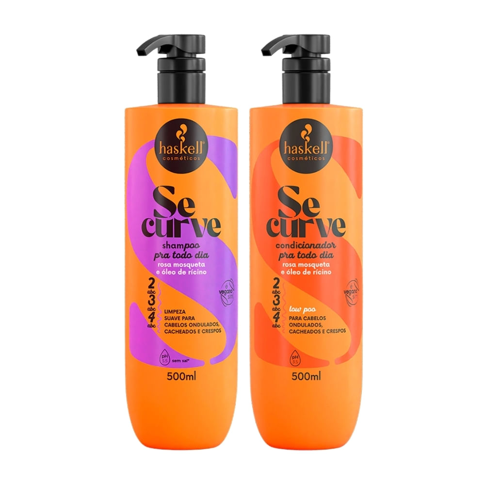 Kit Shampoo e Condicionador Haskell Se Curve 500ml