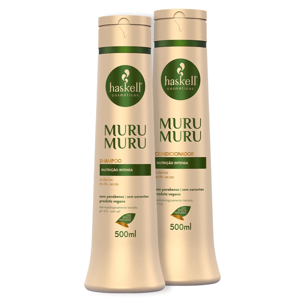 Kit Shampoo e Condicionador Haskell Murumuru 500ml
