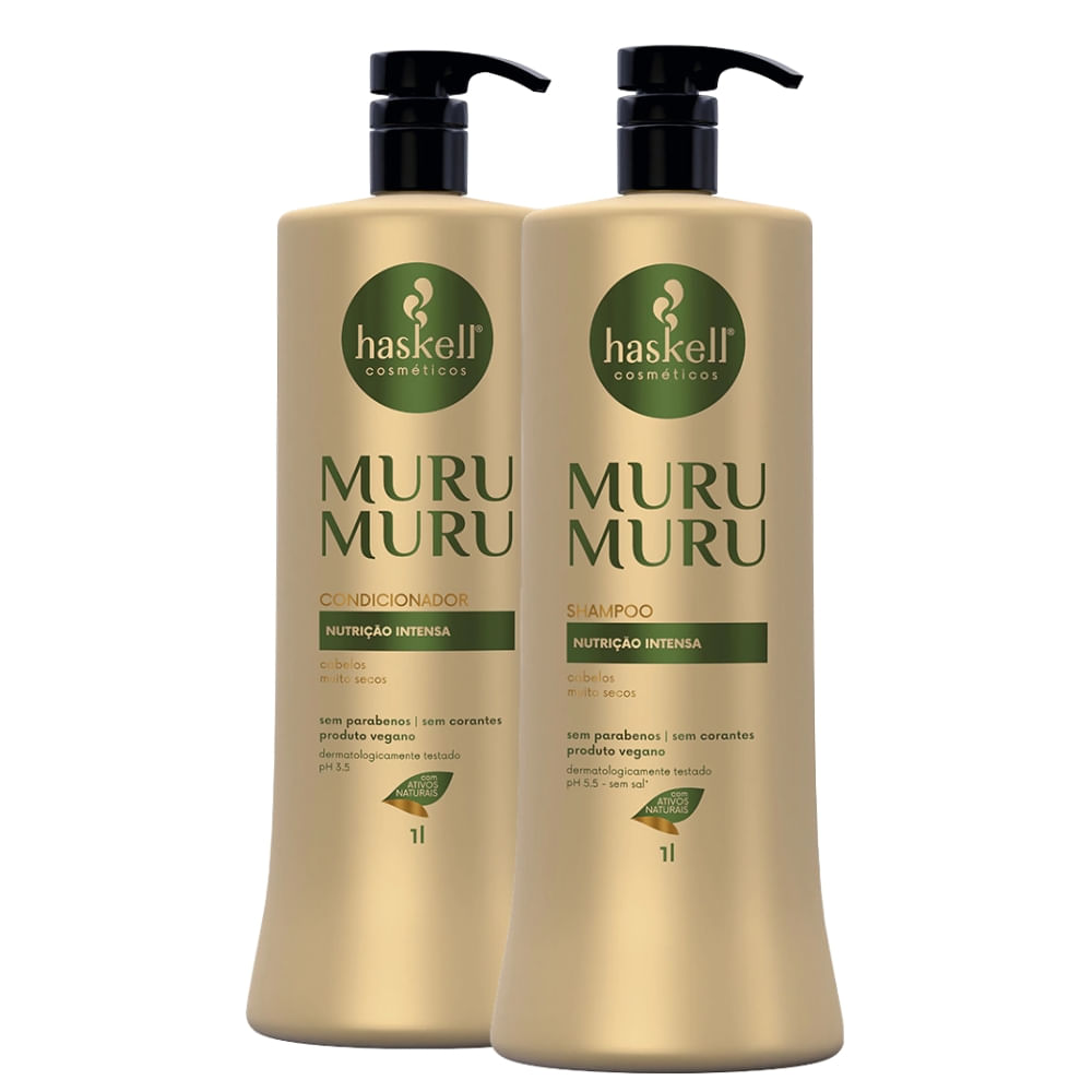 Kit Shampoo e Condicionador Haskell Murumuru 1l