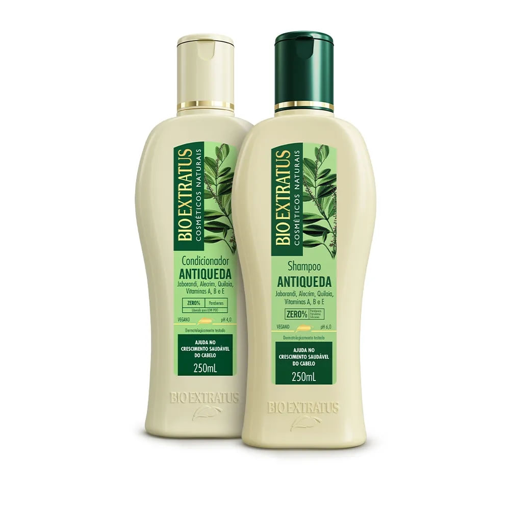 Kit Shampoo e Condicionador Bio Extratus Jaborandi Antiqueda 250ml