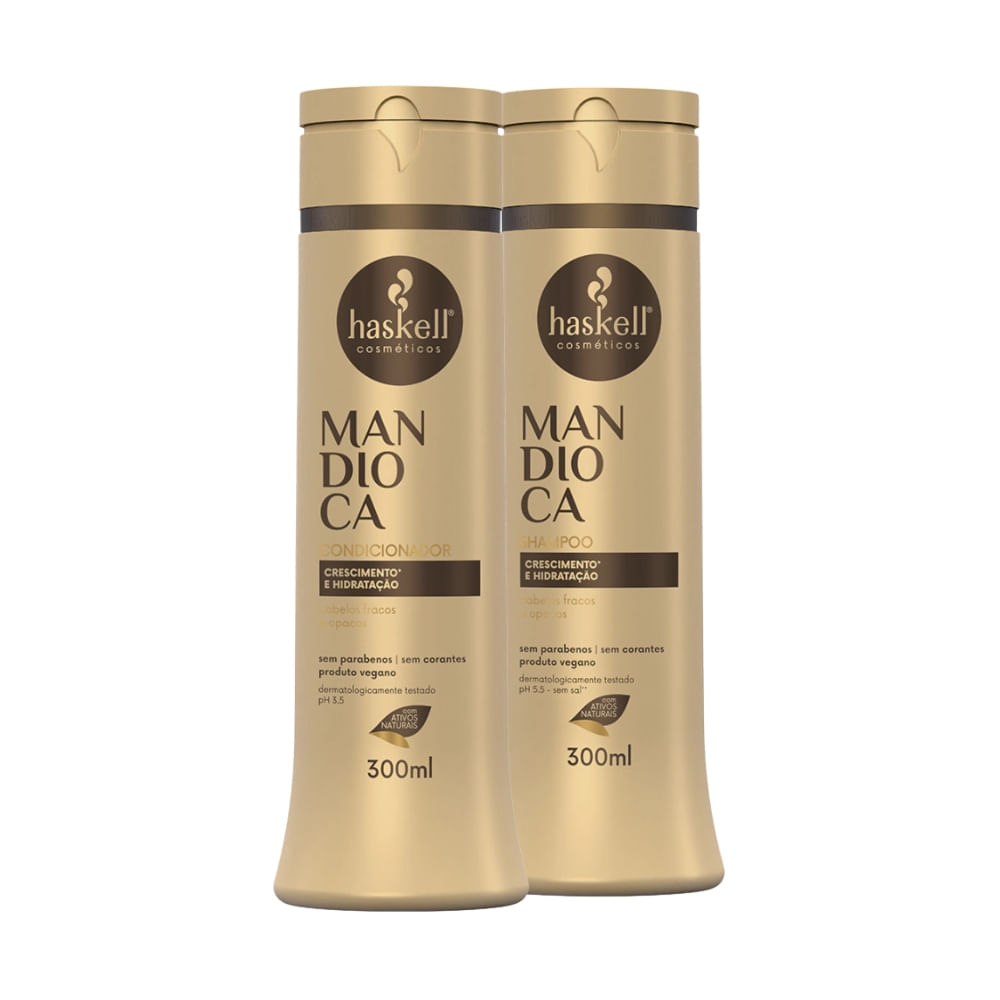 Kit Haskell Shampoo E Condicionador Mandioca 300ml