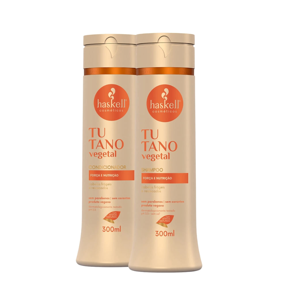 Kit Haskell Tutano Vegetal Shampoo e Condicionador 300ml