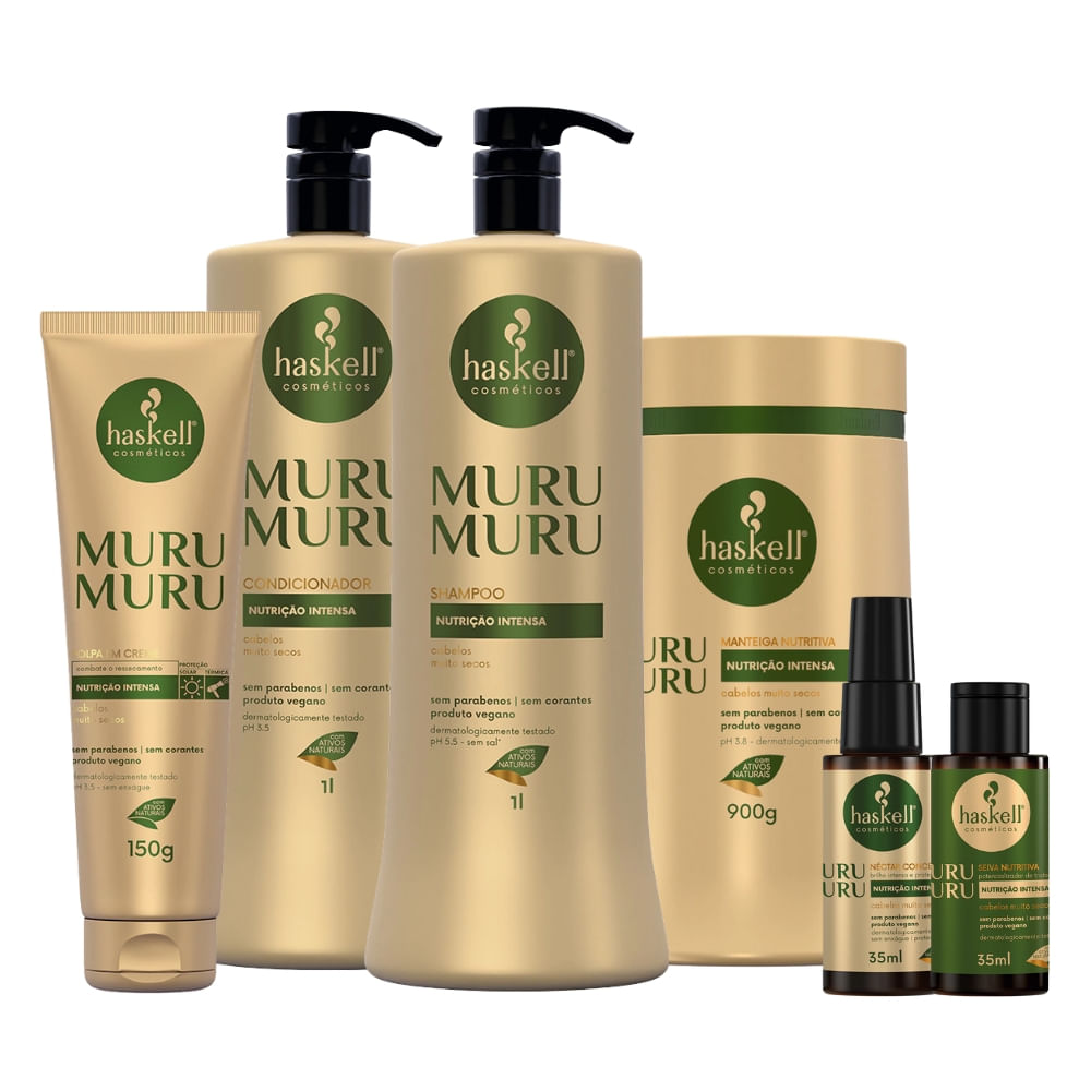 Kit Haskell Murumurú Completo Com 6 Itens- 1L/900g