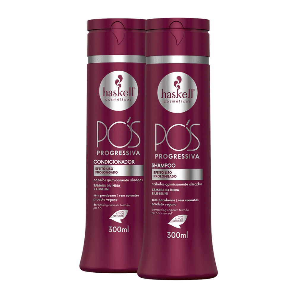 Kit Haskell Pós Progressiva Shampoo + Condicionador Home Care