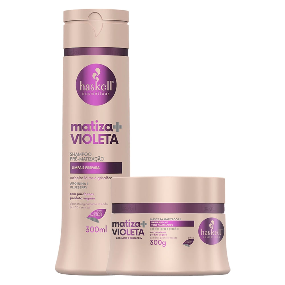 Kit Haskell Matiza Violeta Shampoo + Mascara