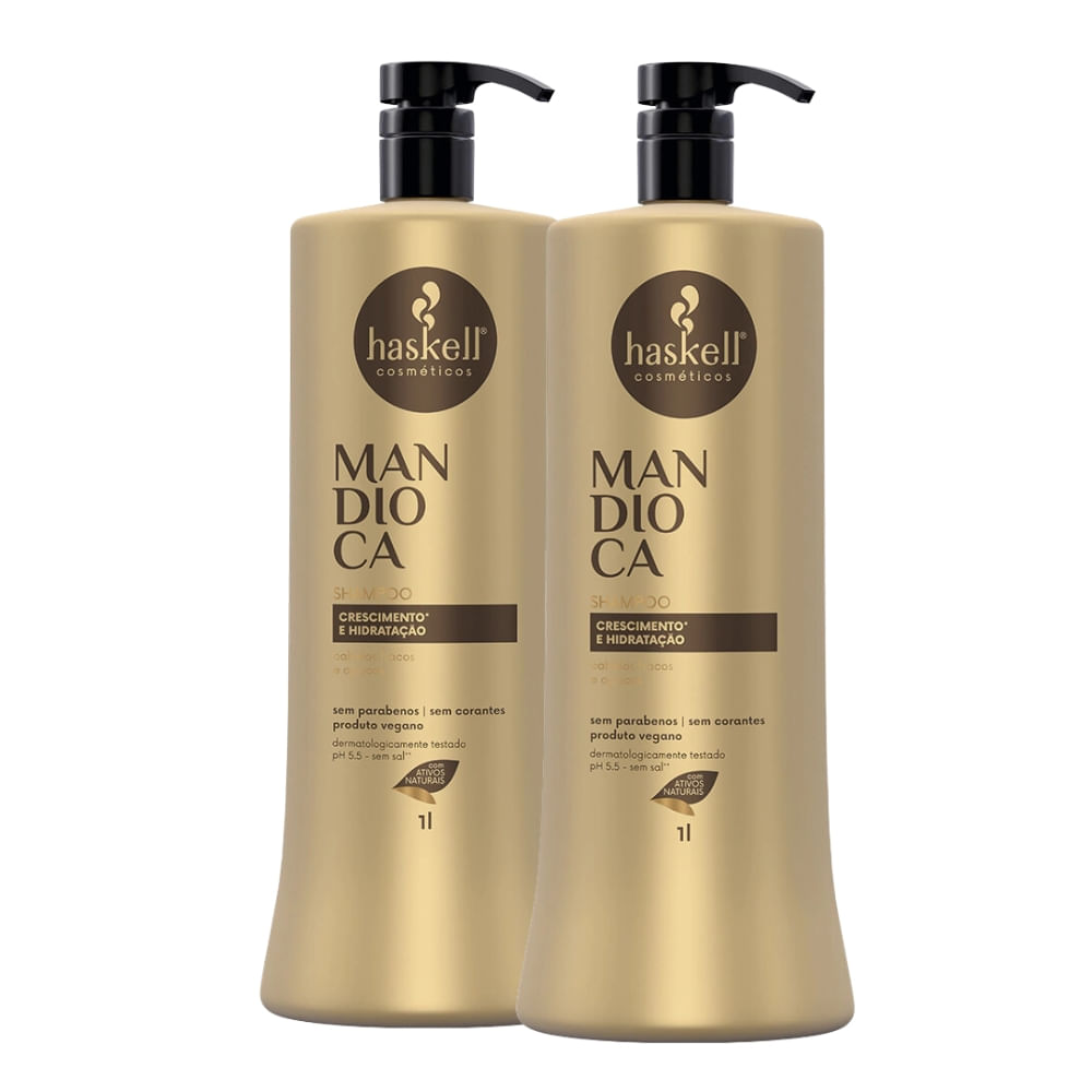 Kit Haskell Mandioca 2 Shampoos 1L (2Itens)