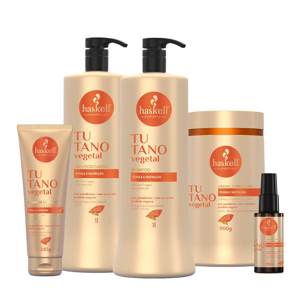 Kit Completo Haskell Tutano Vegetal 1L