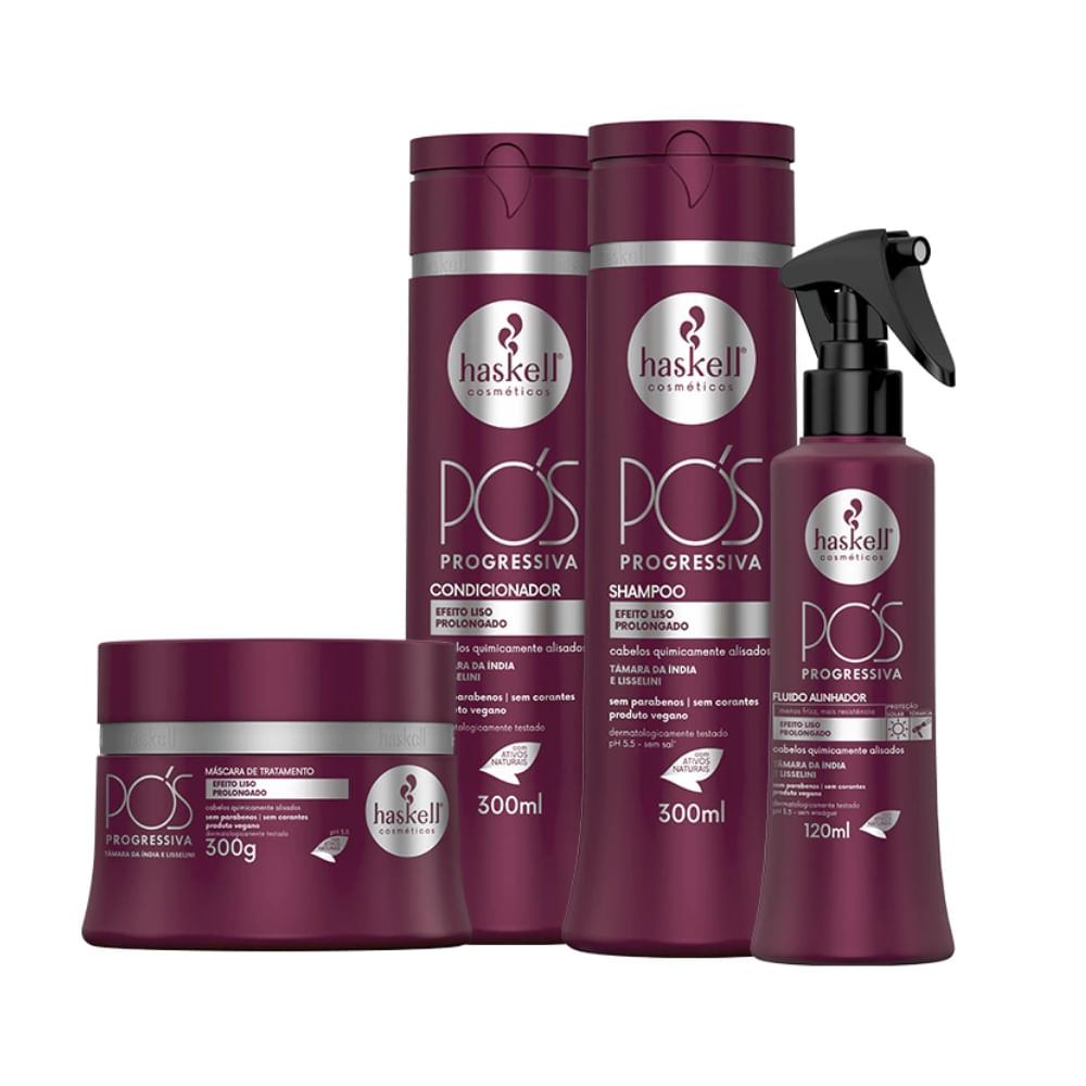 Kit Completo Haskell Pós Progressiva 300ml
