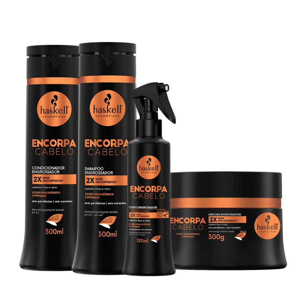 Kit Completo Haskell Encorpa Cabelo 300ml