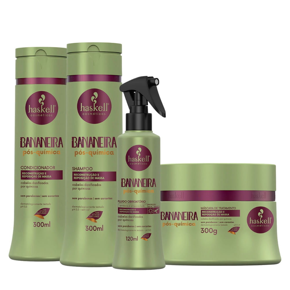 Kit Completo Haskell Bananeira Pós Química 300ml