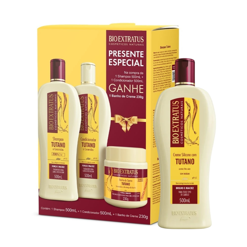 Kit Bio Extratus Tutano Presente Especial + Creme de Pentear 500mL