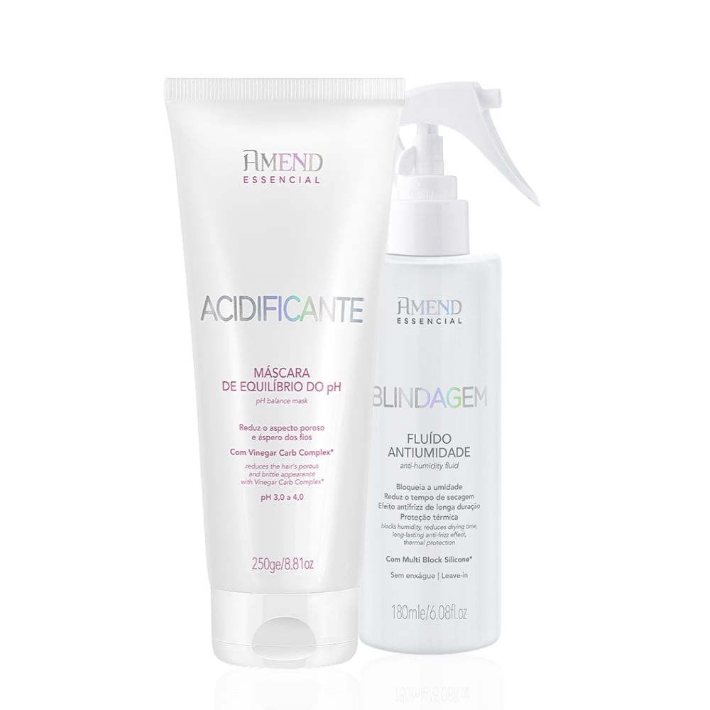 Kit Amend Essencial Fluído Antiumidade e Máscara Acidificante do Ph
