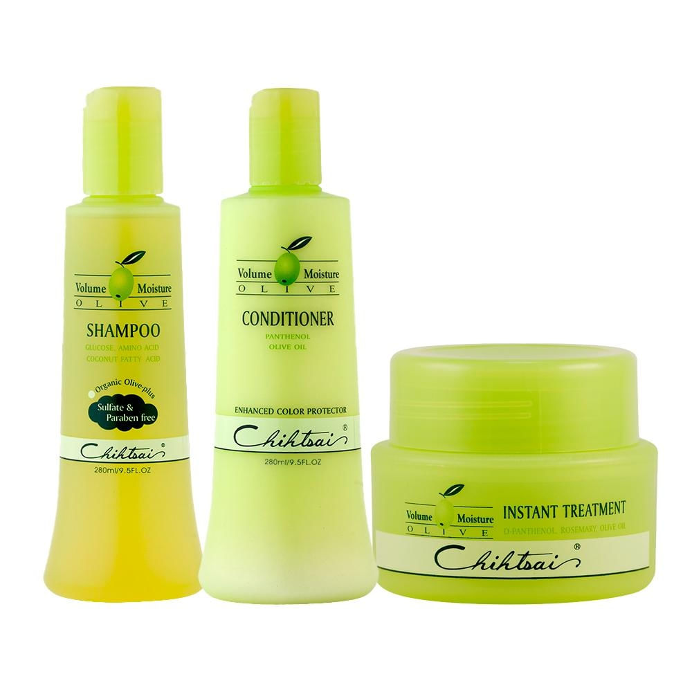 Kit N.P.P.E Chihtsai Olive Nutrição Shampoo+Cond+Leave-In