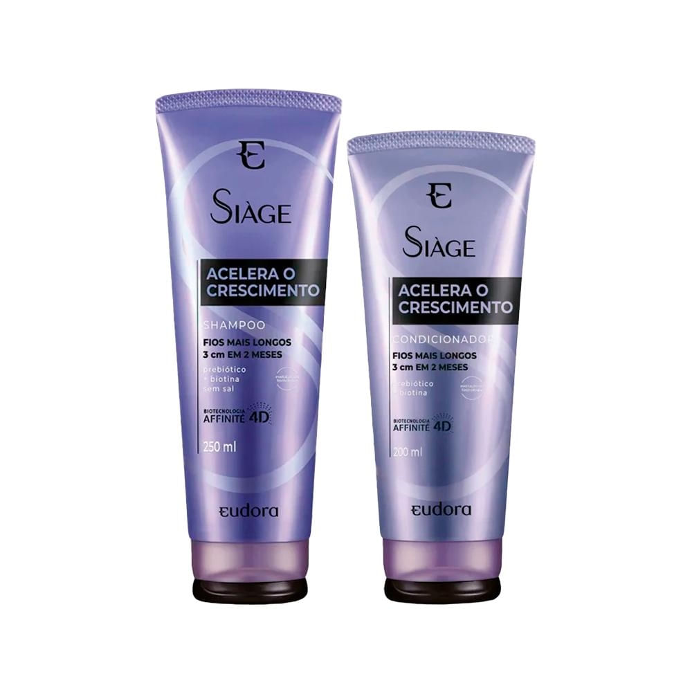 Kit Eudora Siáge Acelera Crescimento - Shampoo e Cond