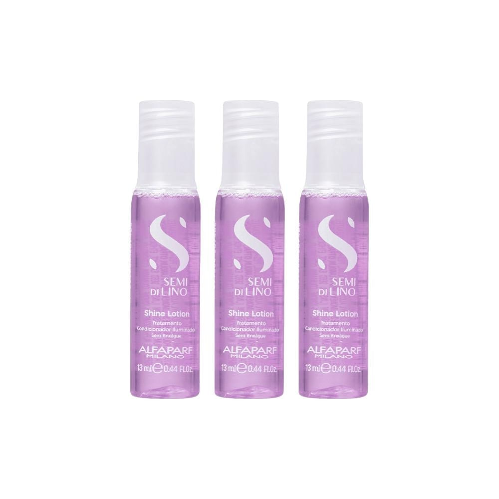 Kit Alfaparf Semi di Lino Sublime Shine 3 Ampolas 13ml