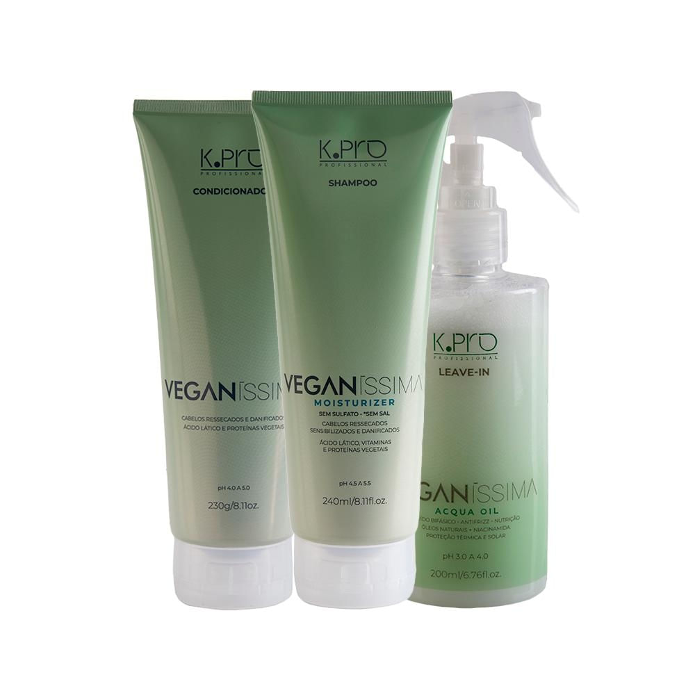 K-Pro Veganissima Shampoo, Cond e Leave-In