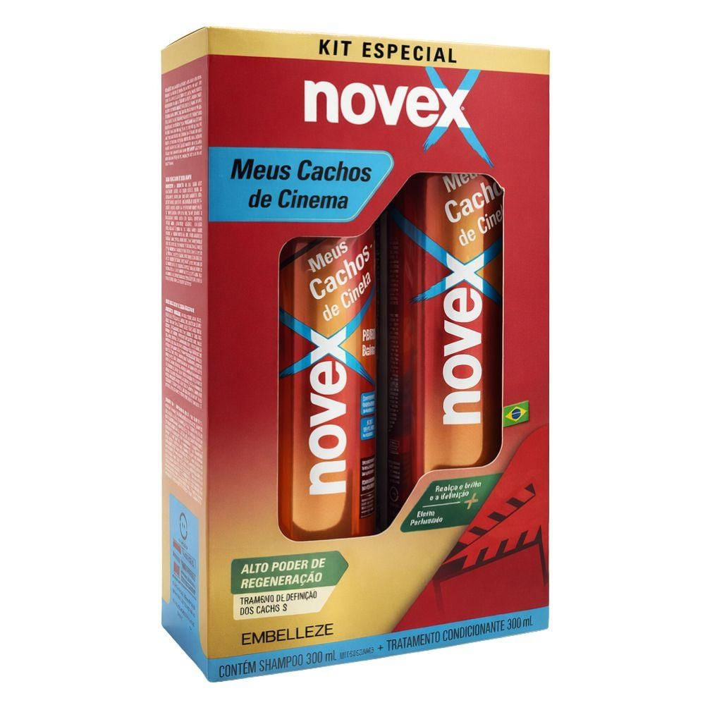 Kit Novex Meus Cachos De Cinema: Shampoo e Condicionador 300ml