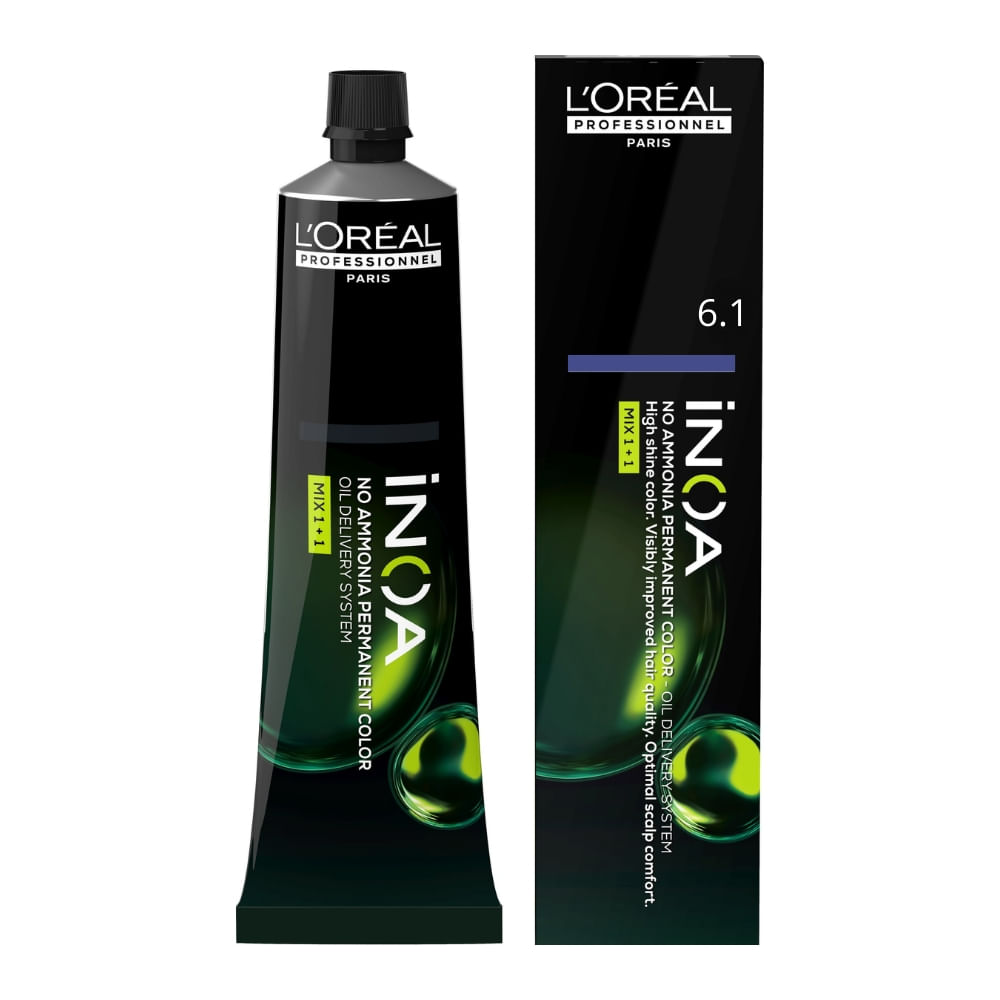 Coloração L'Oréal Professionnel Inoa 6.1 Louro Escuro Acinzentado 60ml