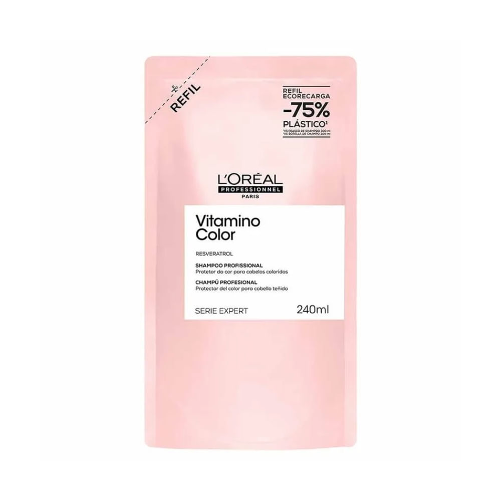 Refil L'oréal Profissionnel Resveratrol Vitamino Color Shampoo 240ml