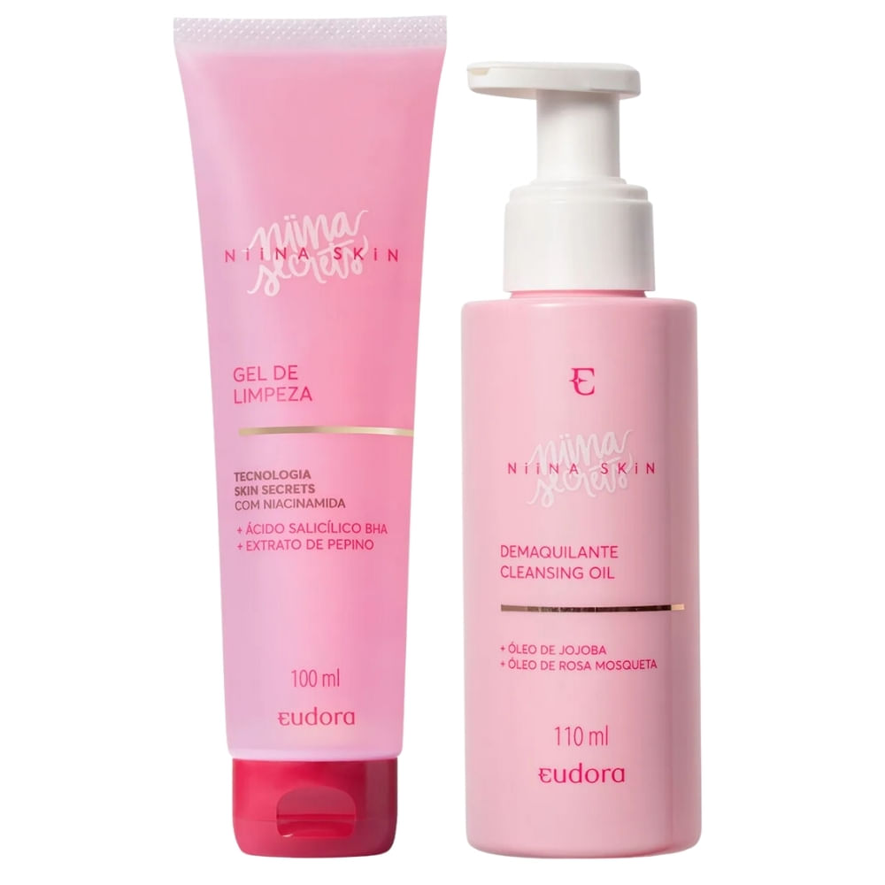 Kit Skincare Niina Secrets Skin Demaquilante Cleansing Oil 100ml + Gel de Limpeza 100ml