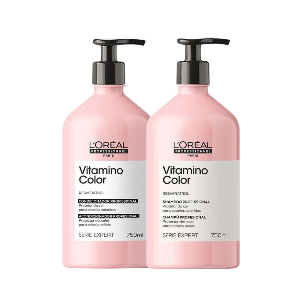 Kit Shampoo e Condicionador L’Oréal Professionnel Resveratrol Vitamino Color 750ml