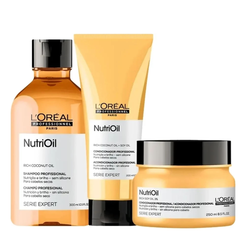 Kit L'Oréal Professionnel NutriOil Home Care Trio (3 Produtos)
