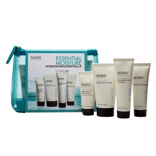 Ahava Skin Solution Essential Moisture Kit - Loção Corporal + Gel de Banho + Creme para as Mãos + Creme para Pés Menor preço em Ahava Skin Solution Essential Moisture Kit - Loção Corporal + Gel de Banho + Creme para as Mãos + Creme para Pés