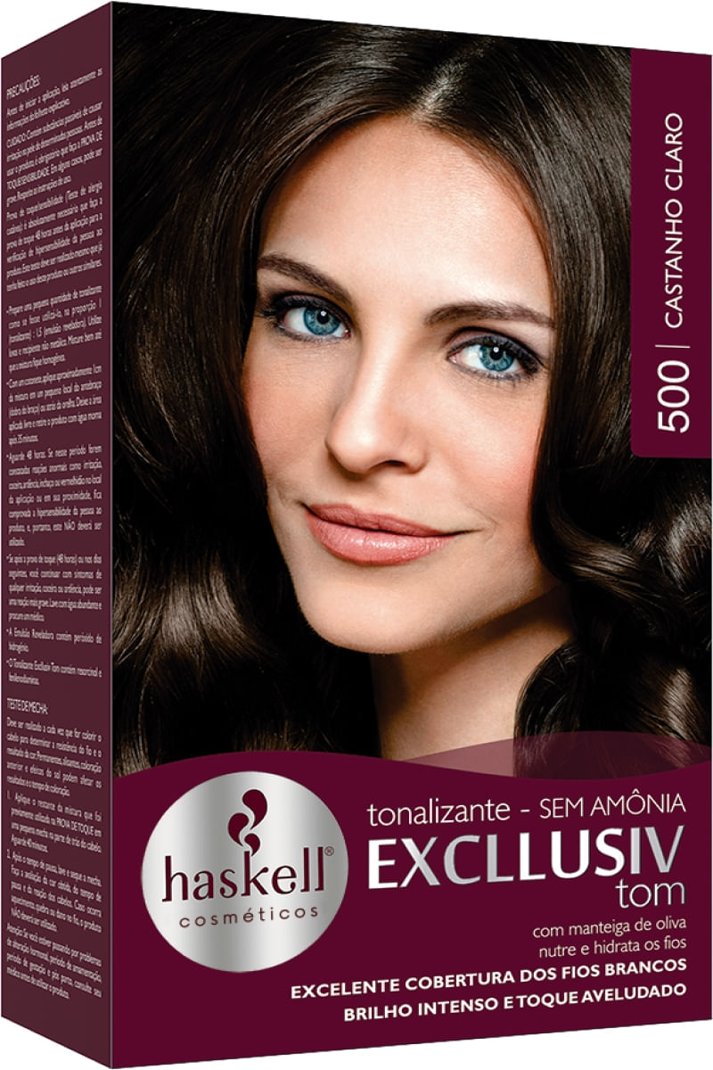 Tonalizante Haskell Excllusiv Tom 500 Castanho Claro