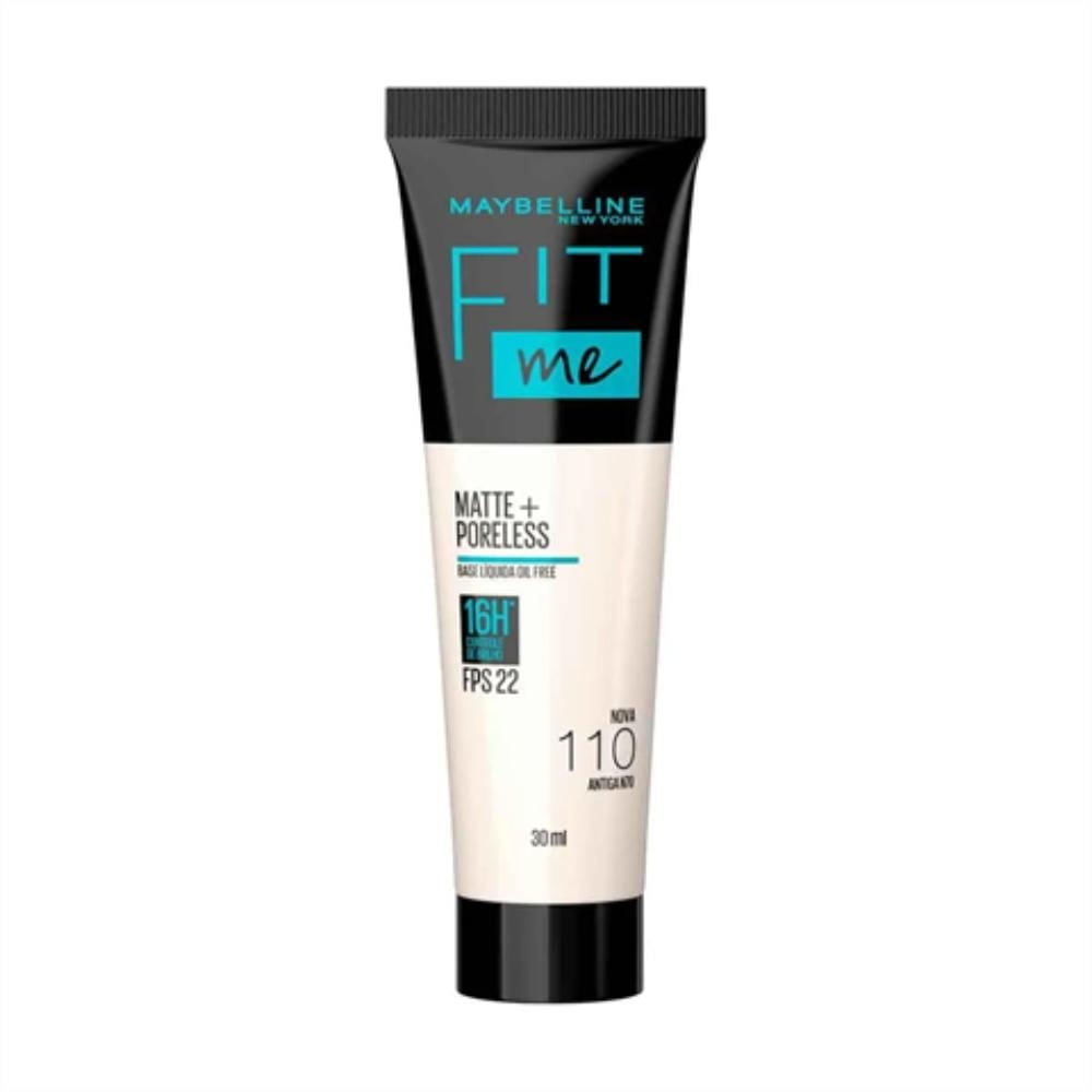 Base Líquida Maybelline NY Fit Me Matte FPS 22 Cor 110 30ml