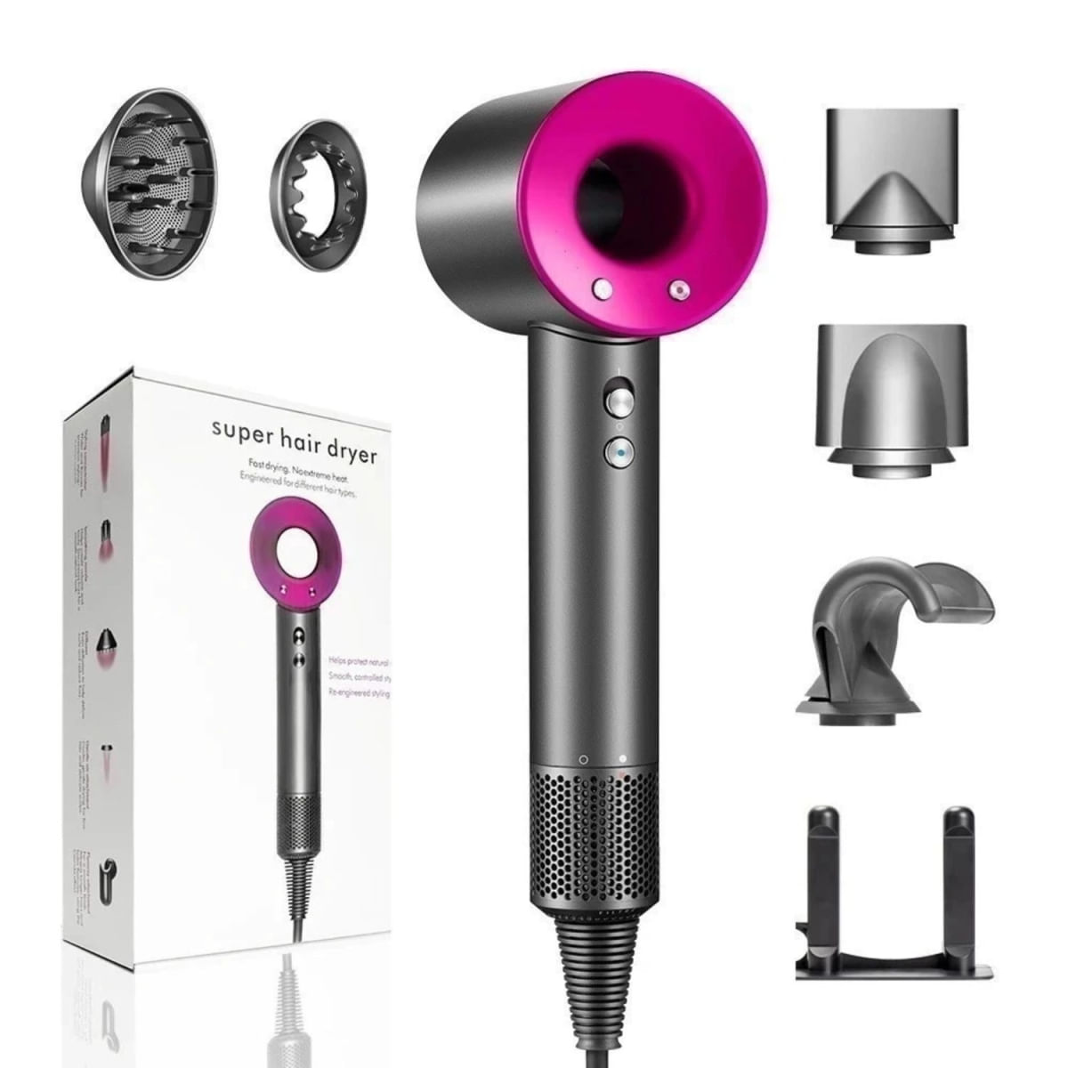 Secador Cabelo Supersônico Secagem Rápida Baixo ruído 110V
