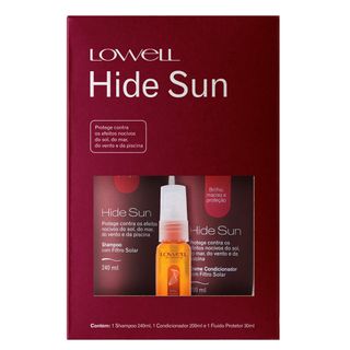 Lowell Hide Sun Kit - Shampoo + Condicionador + Fluído Menor preço em Lowell Hide Sun Kit - Shampoo + Condicionador + Fluído