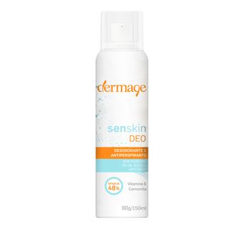 Desodorante Antitranspirante Dermage Unissex - Senskin Deo Aerosol - 150ml Menor preço em Desodorante Antitranspirante Dermage Unissex - Senskin Deo Aerosol - 150ml