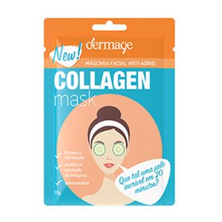 Máscara Facial Anti-idade Dermage - Collagen Mask - 10g Menor preço em Máscara Facial Anti-idade Dermage - Collagen Mask - 10g