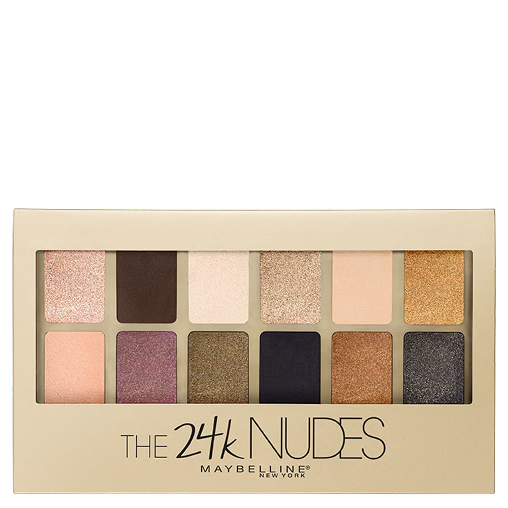 Paleta de Sombra Maybelline - The 24k Nudes Palette Gold - 1 Un